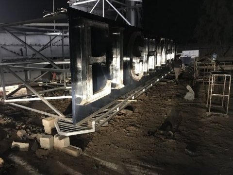 Highest Dual Billboard on Unipole Installed at Eighteen Islamabad